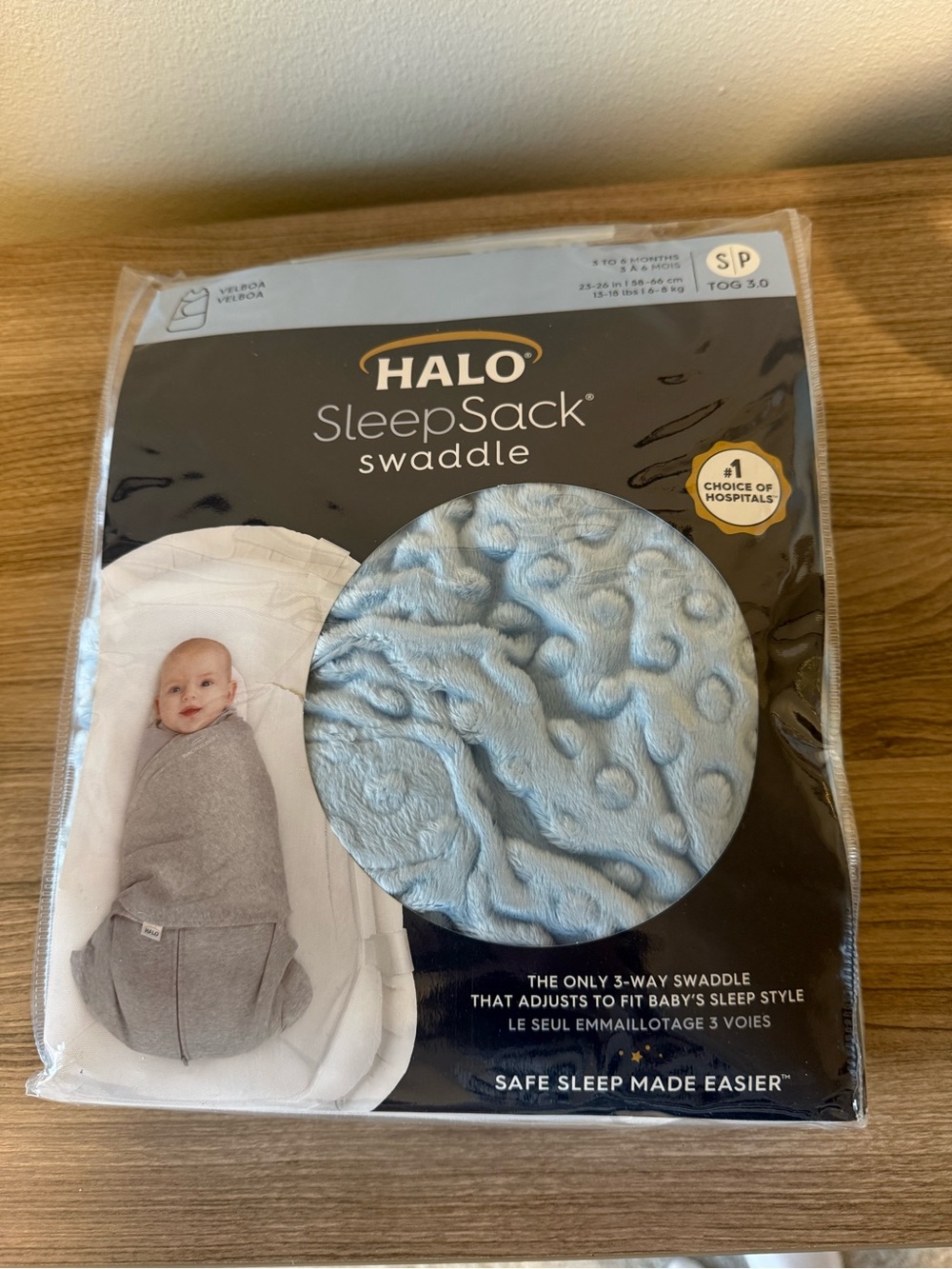HALO SleepSack Swaddle (Small) Light Blue